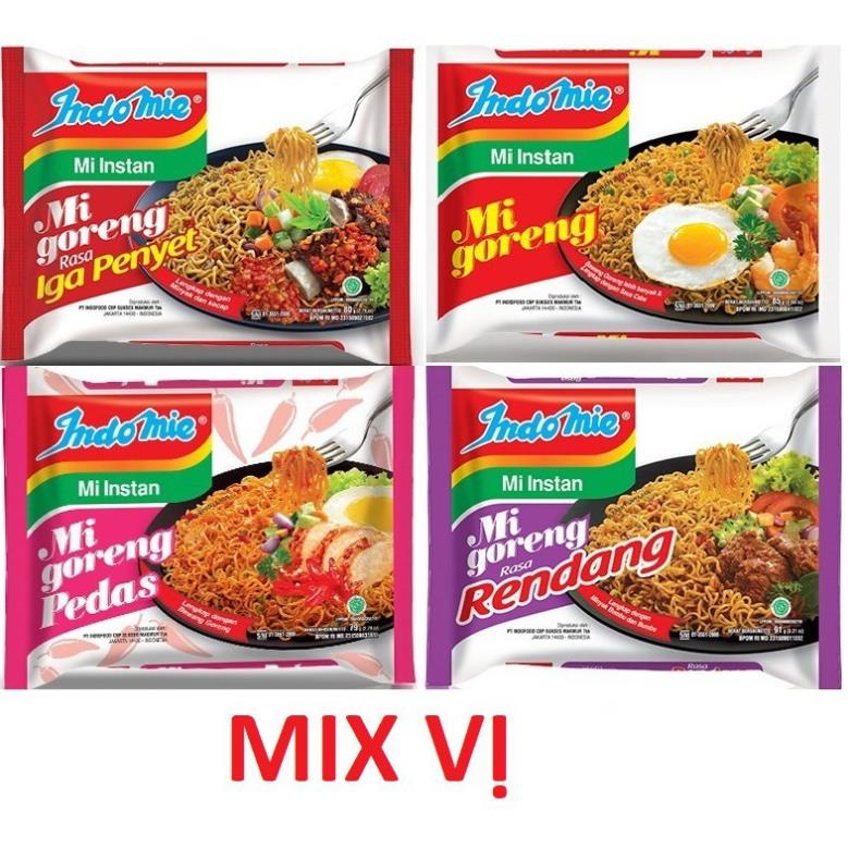 MÌ TRỘN INDOMIE 4 VỊ ( 1 GÓI)
