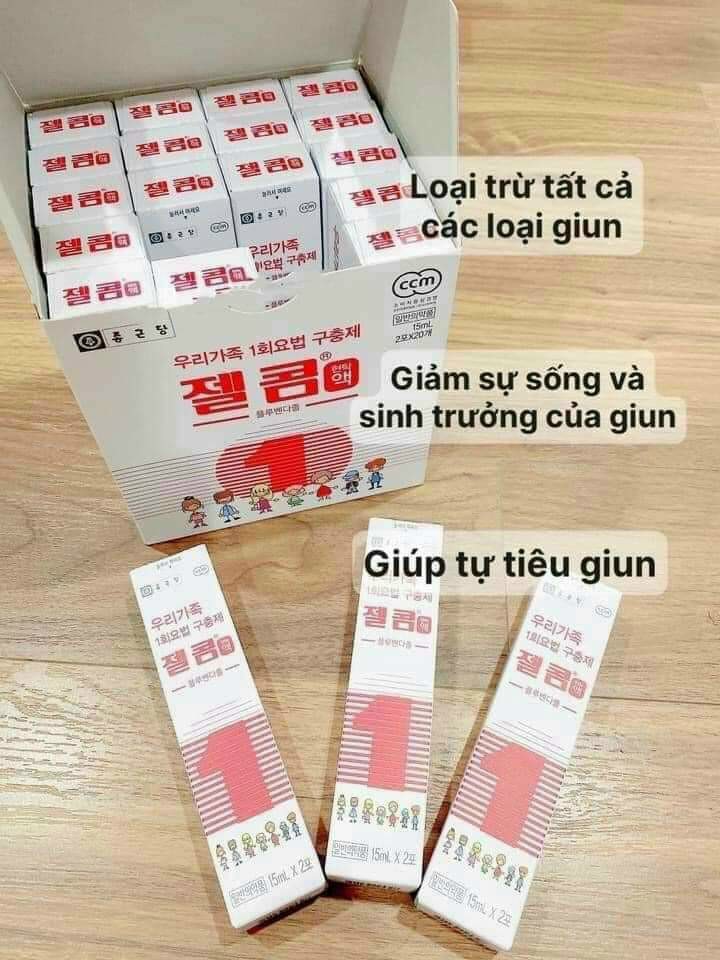 Siro  tẩy giun Zelcom Hàn Quốc