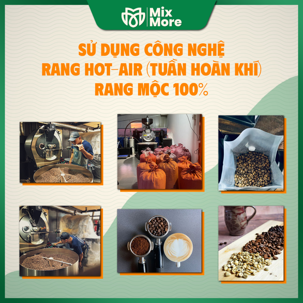 Cà phê Gu Mạnh Roplus Coffee nguyên chất rang mộc, pha phin, pha máy