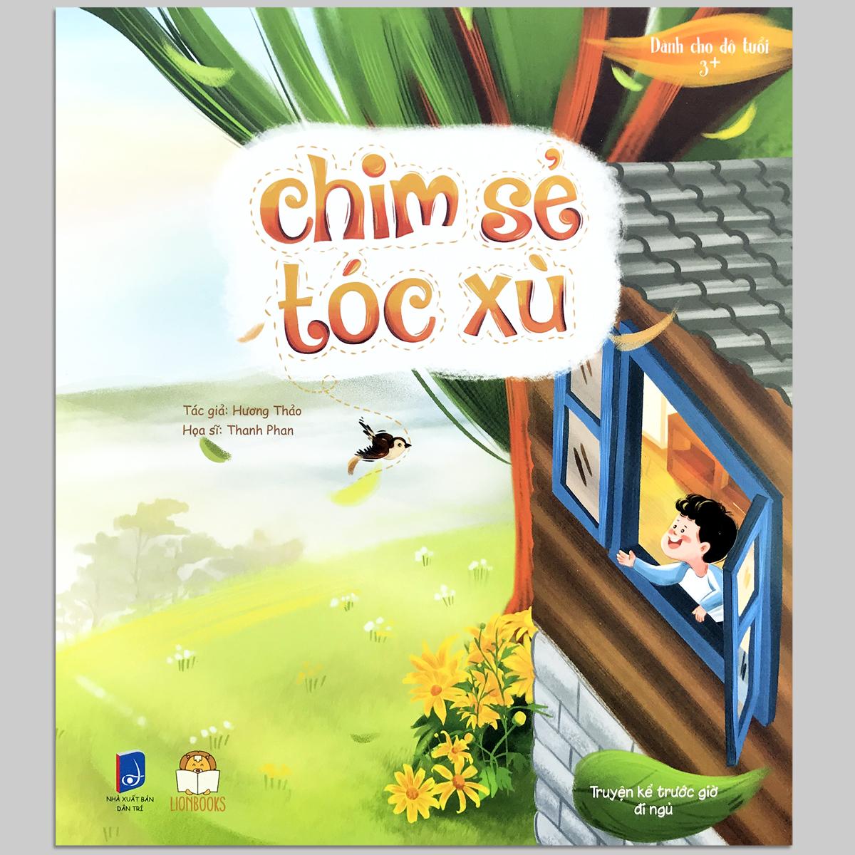 Sách - Chim Sẻ tóc xù - Tặng kèm Thiệp - Dành cho bé 3+ tuổi (Truyện đọc cho bé trước giờ đi ngủ)