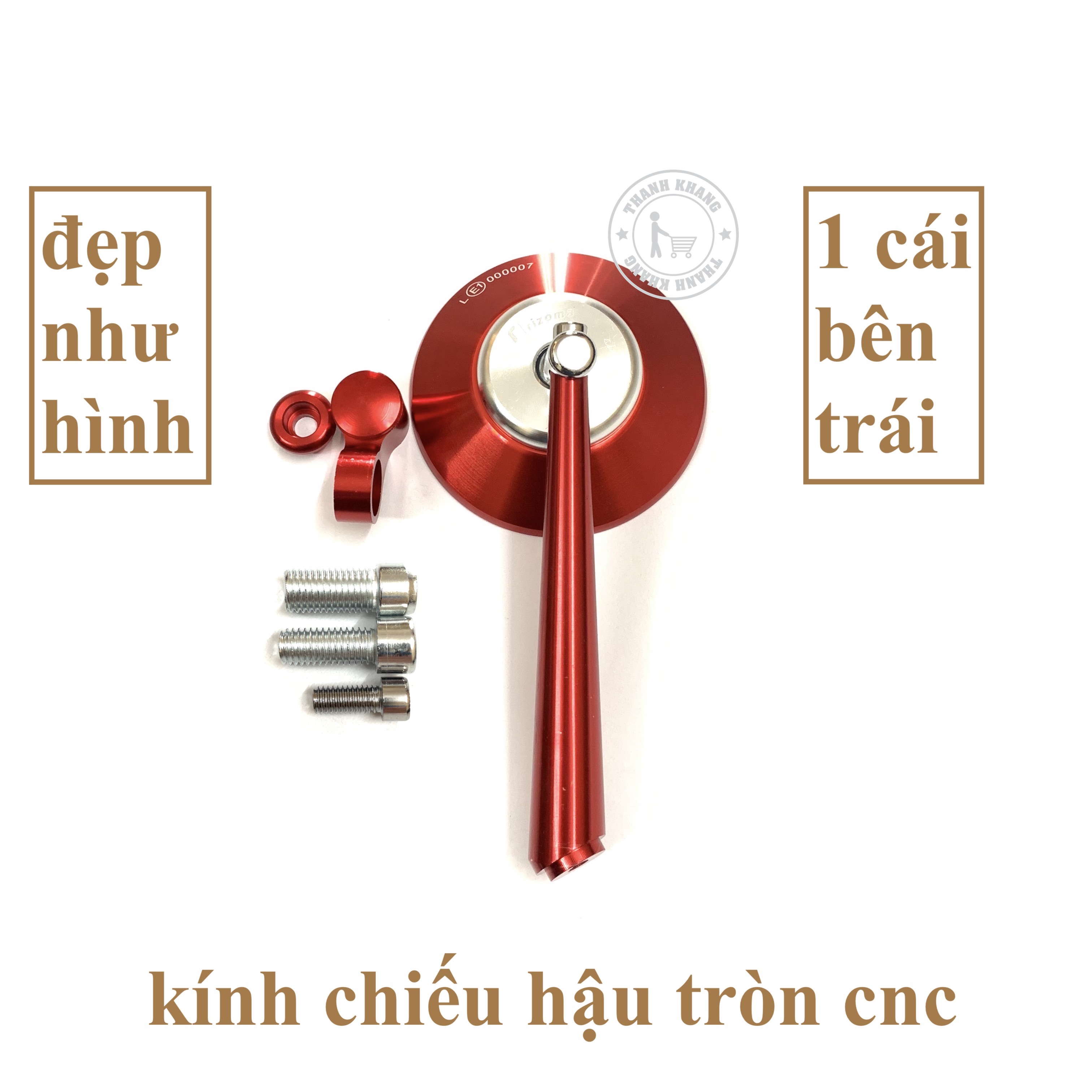 [HCM]kính chiếu hậu xe máy kiểng tròn cnc (Chú ý phân loại bán 1 cái) thanh khang Sản Phẩm Chất Lượng Gian Hàng Uy Tín Giá Cả Cực Tốt Mua Ngay.