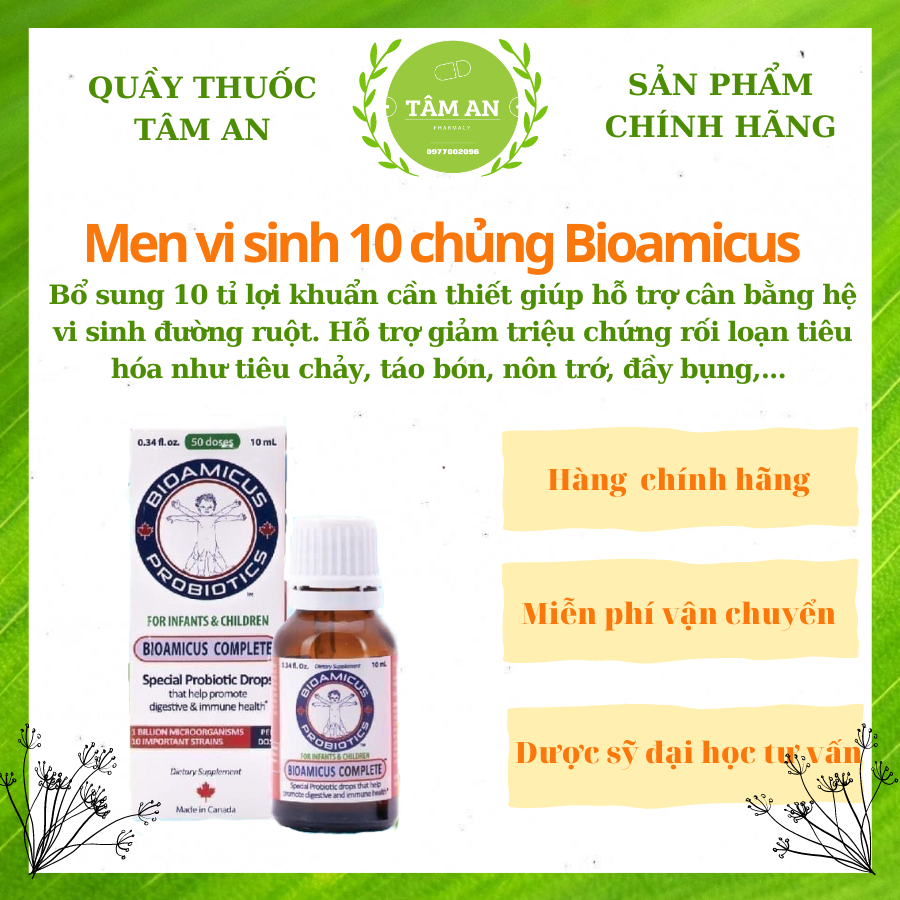 Men vi sinh 10 chủng BioAmicus Complete 10 ml