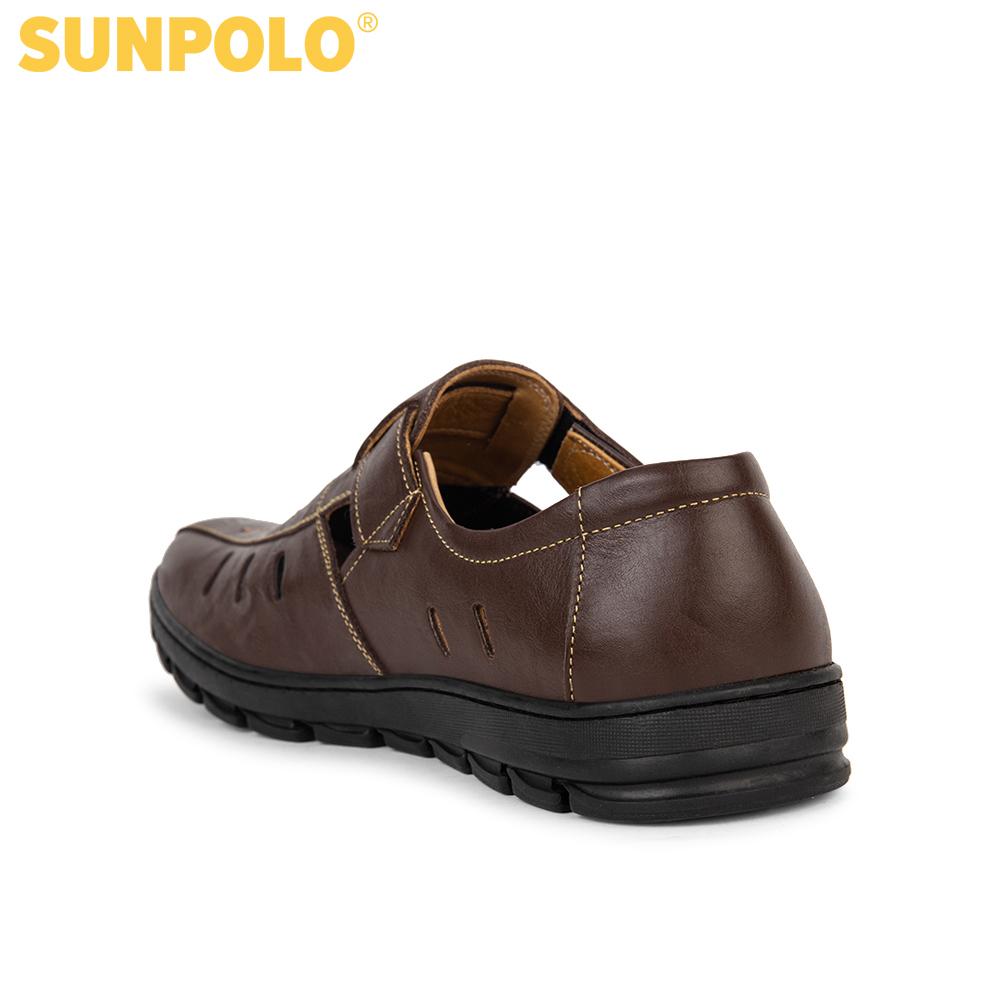 Giày Rọ Nam Da Bò SUNPOLO STA680 (Đen, Nâu)