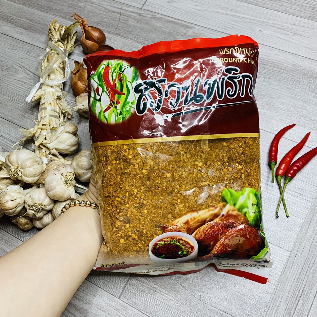 Ớt bột Thái Lan loại 500g nguyên chất