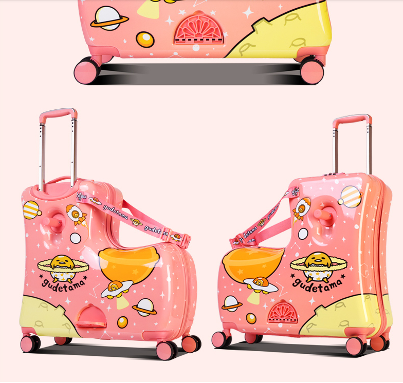 Vali B.Duck có ghế ngồi cho bé size 20-24 ( Phiên bản đĩa bay trứng vỡ hồng)