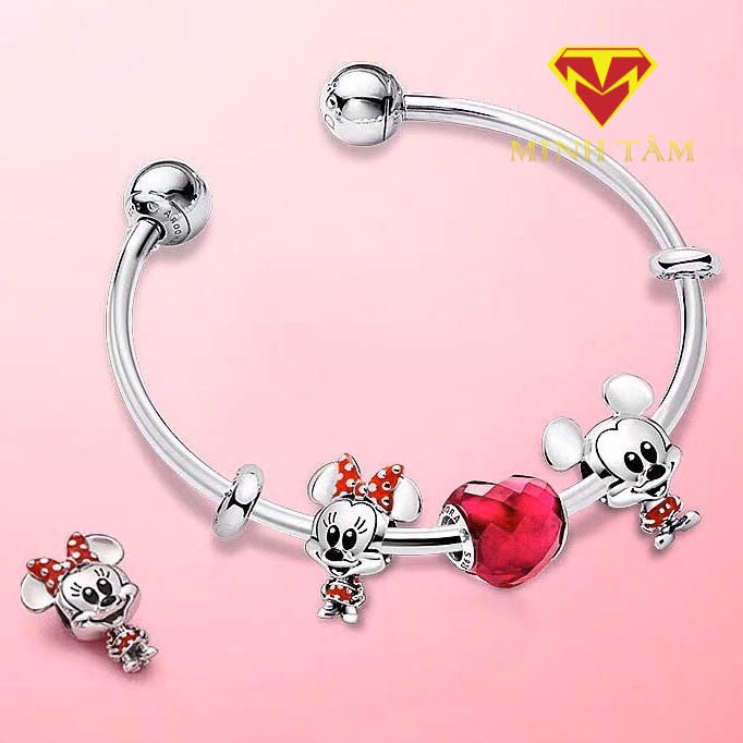 PAN- Charm chuột mickey bạc Thái S925