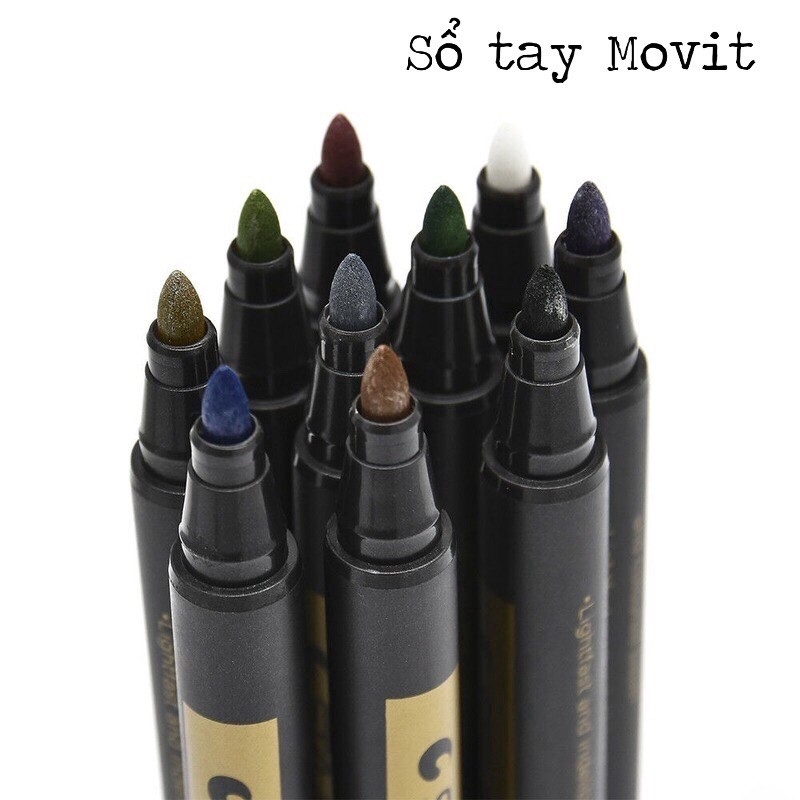 Bút Sta Metallic màu nhũ ngòi lông