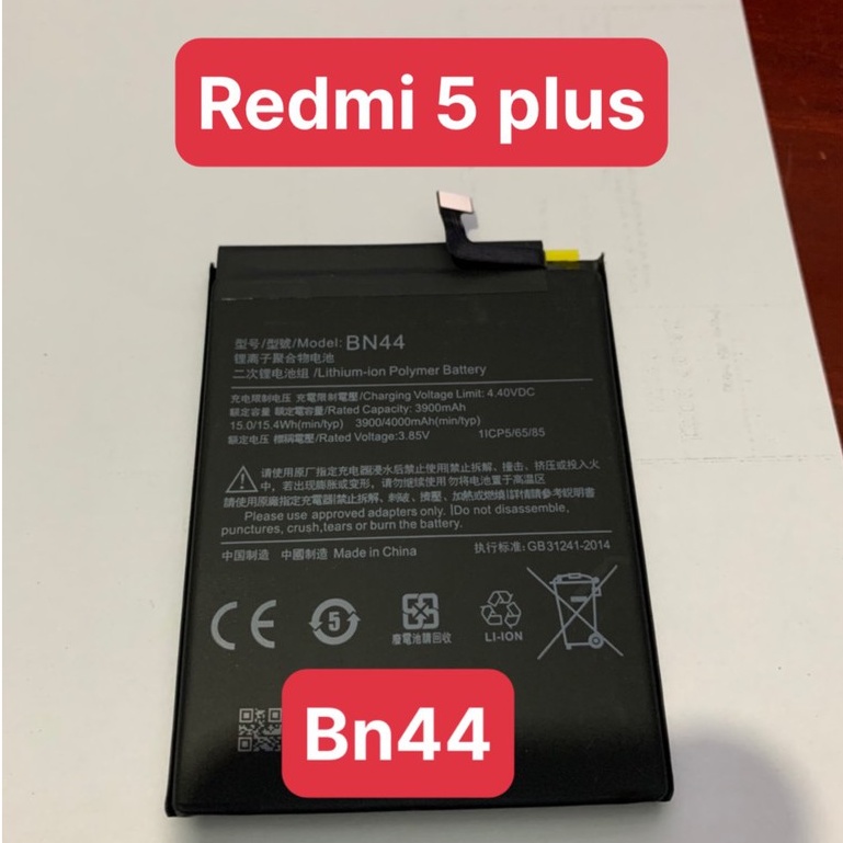Pin cho Xiaomi Redmi 5 Plus (BN44) zin theo máy ,dung lượng 4000mAh