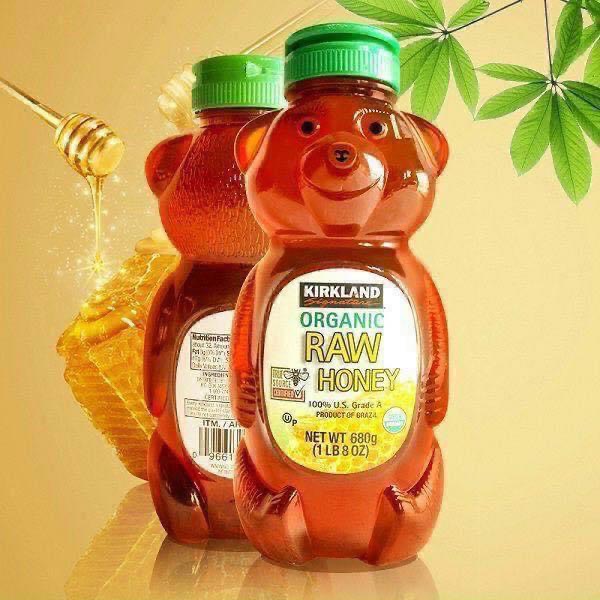 Mật Ong Gấu Hữu Cơ Kirkland Signature Organic Raw Honey Nhập Khẩu Mỹ 680g