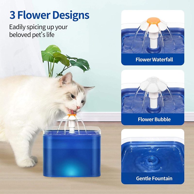 【CNUH MALL】 Đèn LED USB tự động Điện nước cho thú cưng Đài phun nước cho chó / mèo uống nước / bộ lọc