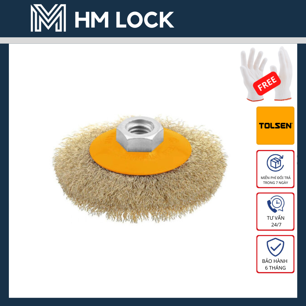Bánh cước 100mm ren m10x1.5 tolsen 77597 - hàng chính hãng - hm lock