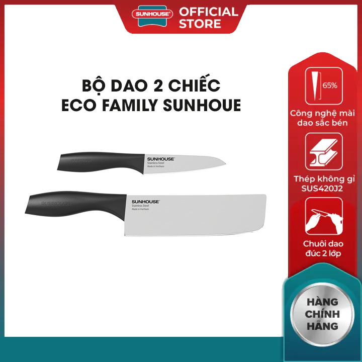 BÁO GIÁ Dao Làm Bếp Của Mỹ | Shopee Lazada Sendo Tiki mới nhất 8 Bộ dao bếp nhật cao cấp 2 - 3 chiếc Sunhouse 10cm 16.5cm 19cm lưỡi dao cứng cáp siêu bền làm từ thép không gỉ SUS420J2 bộ dao làm bếp của nhật kai