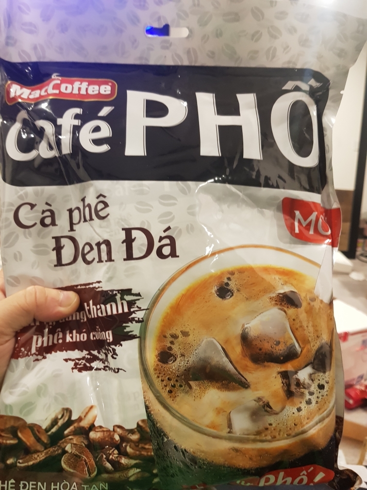 (Freeship Max). Cà Phê Phố Đen Đá Maccoffee ( Bịch 35 gói x 16g)