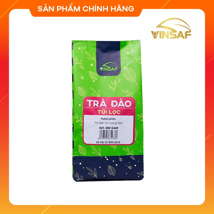 Trà túi lọc Vinsaf hương Đào (4g*50 túi)