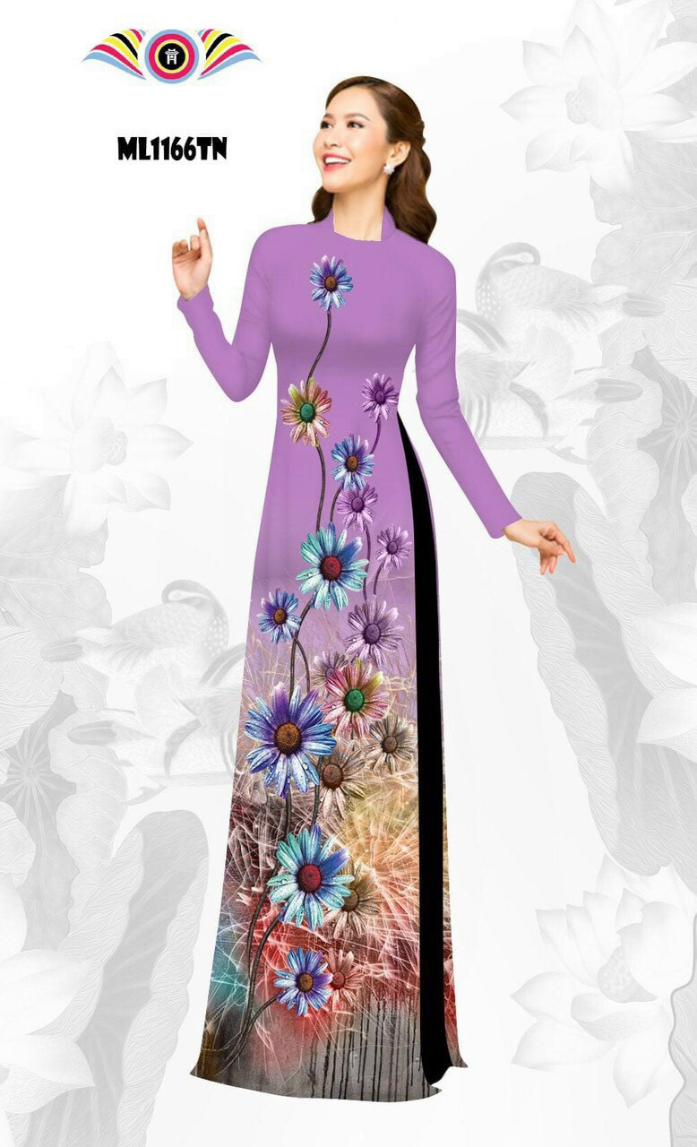 Áo dài truyền thống in 3d trên chất liệu lụa nhật siêu đẹp
