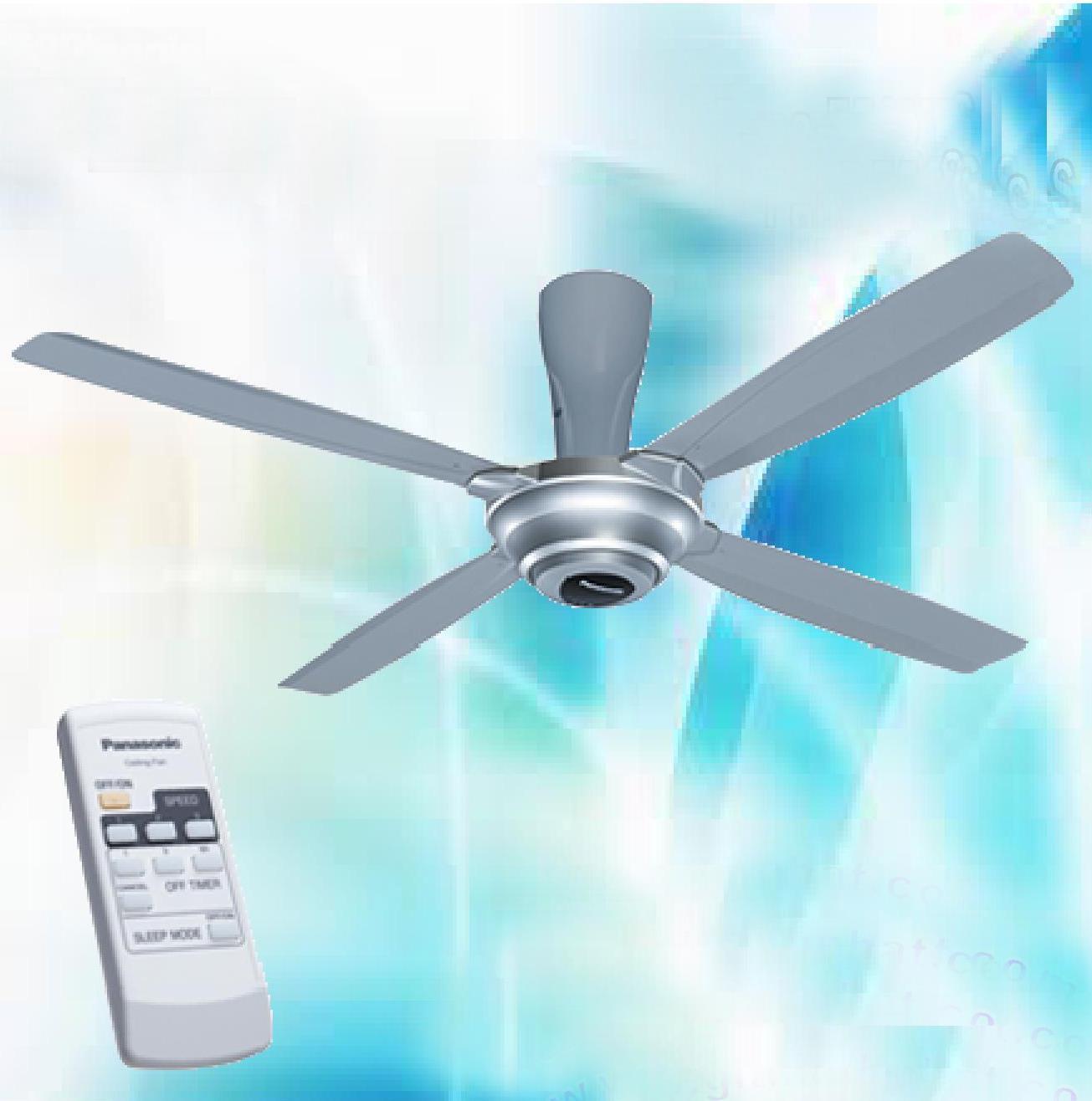 Quạt trần 4 cánh Panasonic F-56MPG-S (màu bạc, ty 30cm)
