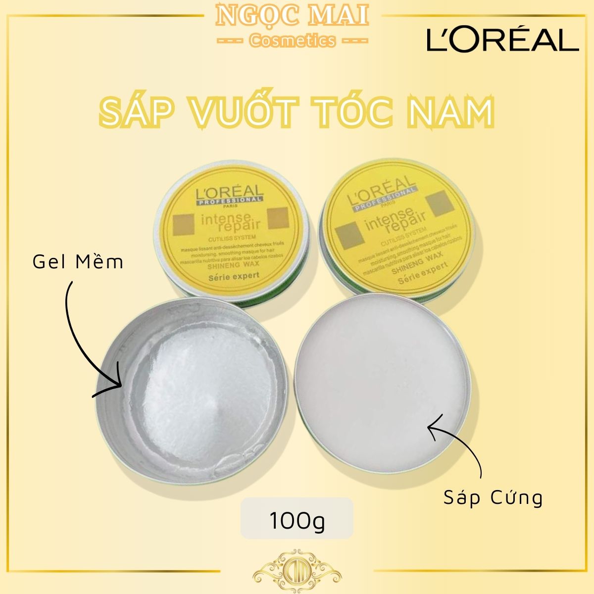 Sáp Vuốt Tóc Nam Loreal (Hủ Nhôm Cao Cấp) 100g