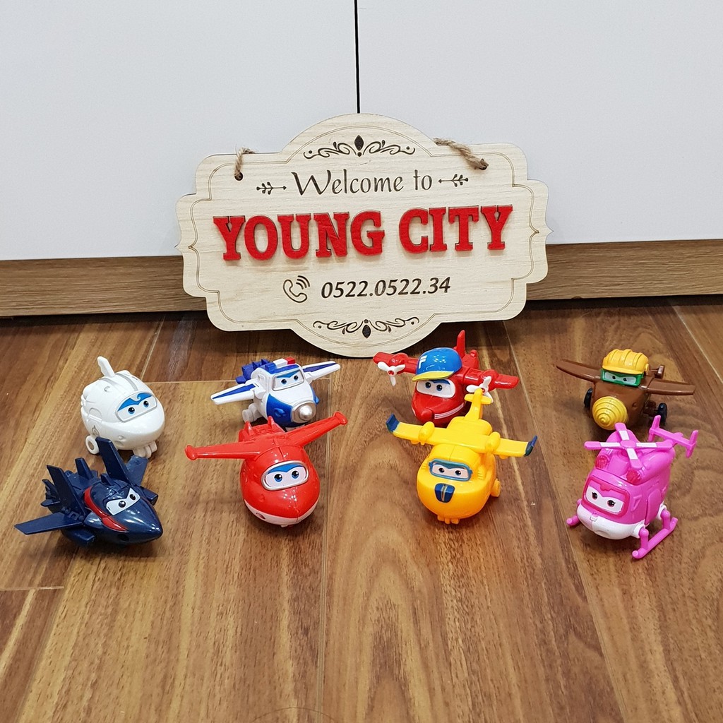 Bộ 8 con đội bay siêu đẳng Super Wings hàng đẹp (có ảnh thật)