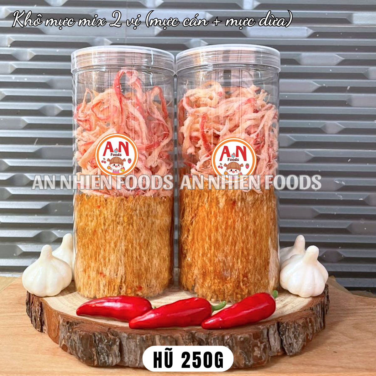 Khô mực mix 2 vị (mực cán + mực dừa) có video