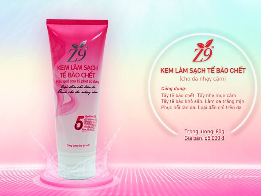 Tẩy Tế Bào Chết Cho Da Nhạy Cảm Z9 (80gr)