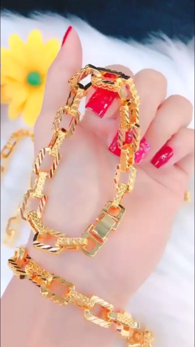 Lắc Tay Xích Mạ Vàng 18k 24k Kiểu Mới Thời Thượng 63r - Thời Trang A&E Sành Điệu