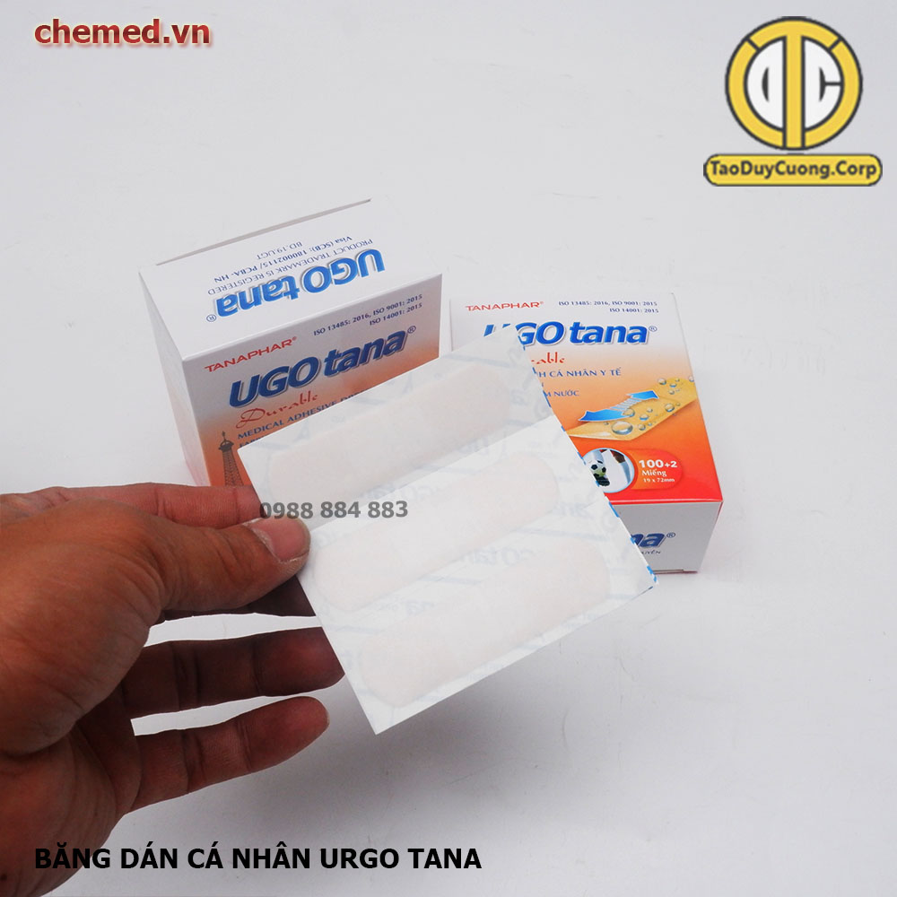 Băng dán cá nhan Urgo Tana {hộp 100 miếng +}