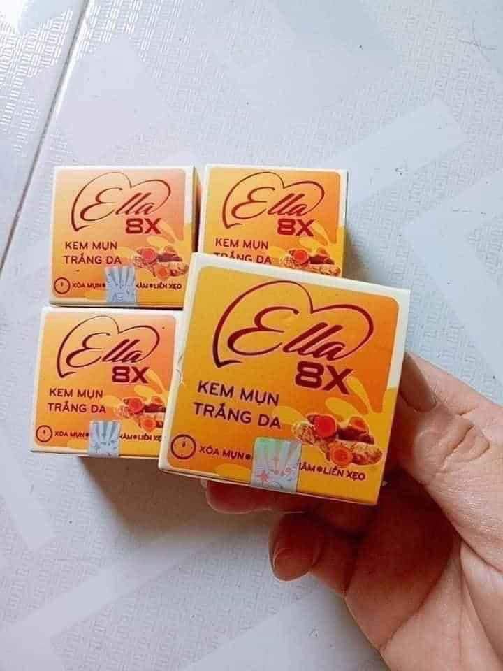 [HCM]Kem mụn trắng da Ella 8x