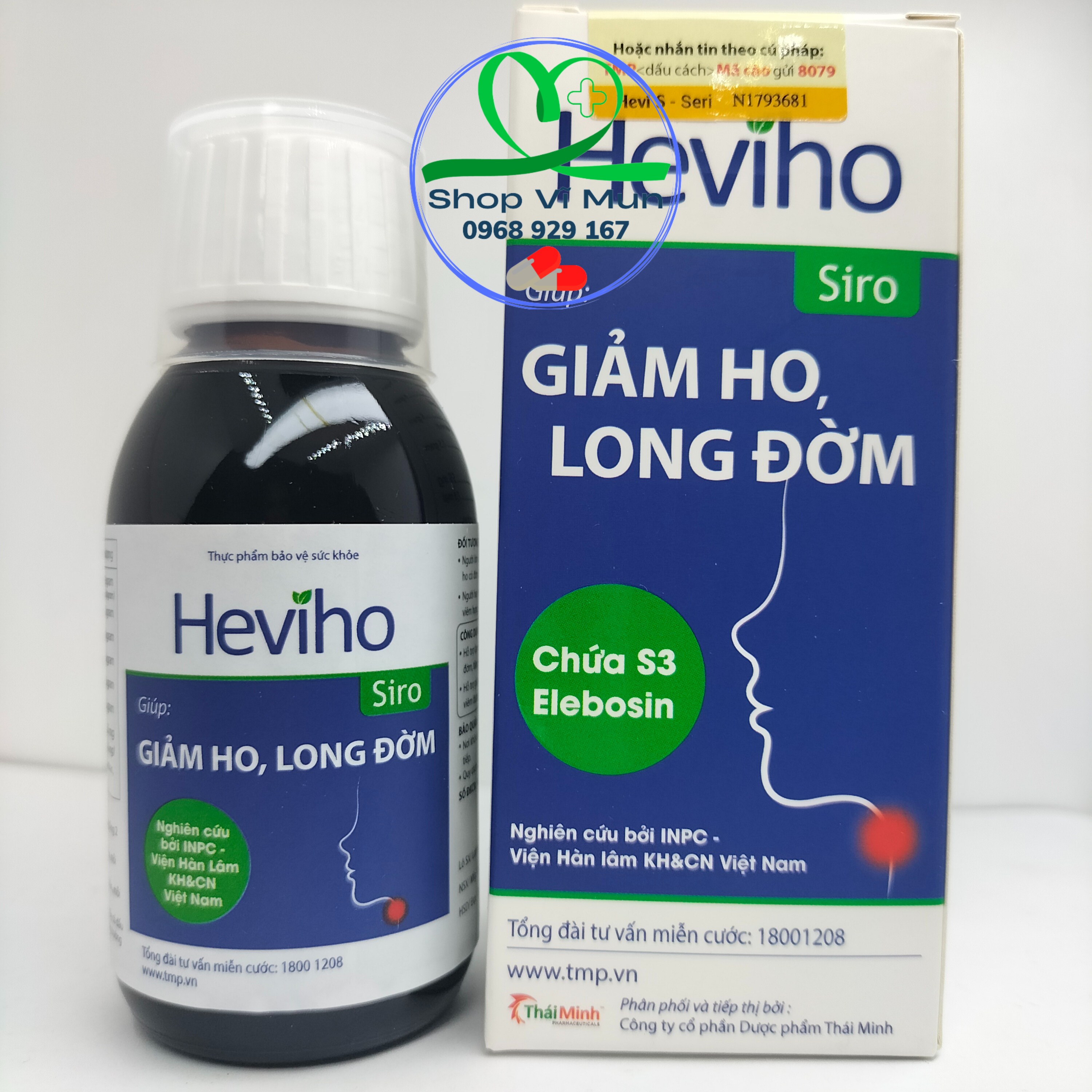 Siro ho Heviho Thái Minh - Khỏi lo bé ho đờm, tăng sức đề kháng cho trẻ - Lọ 100 ml