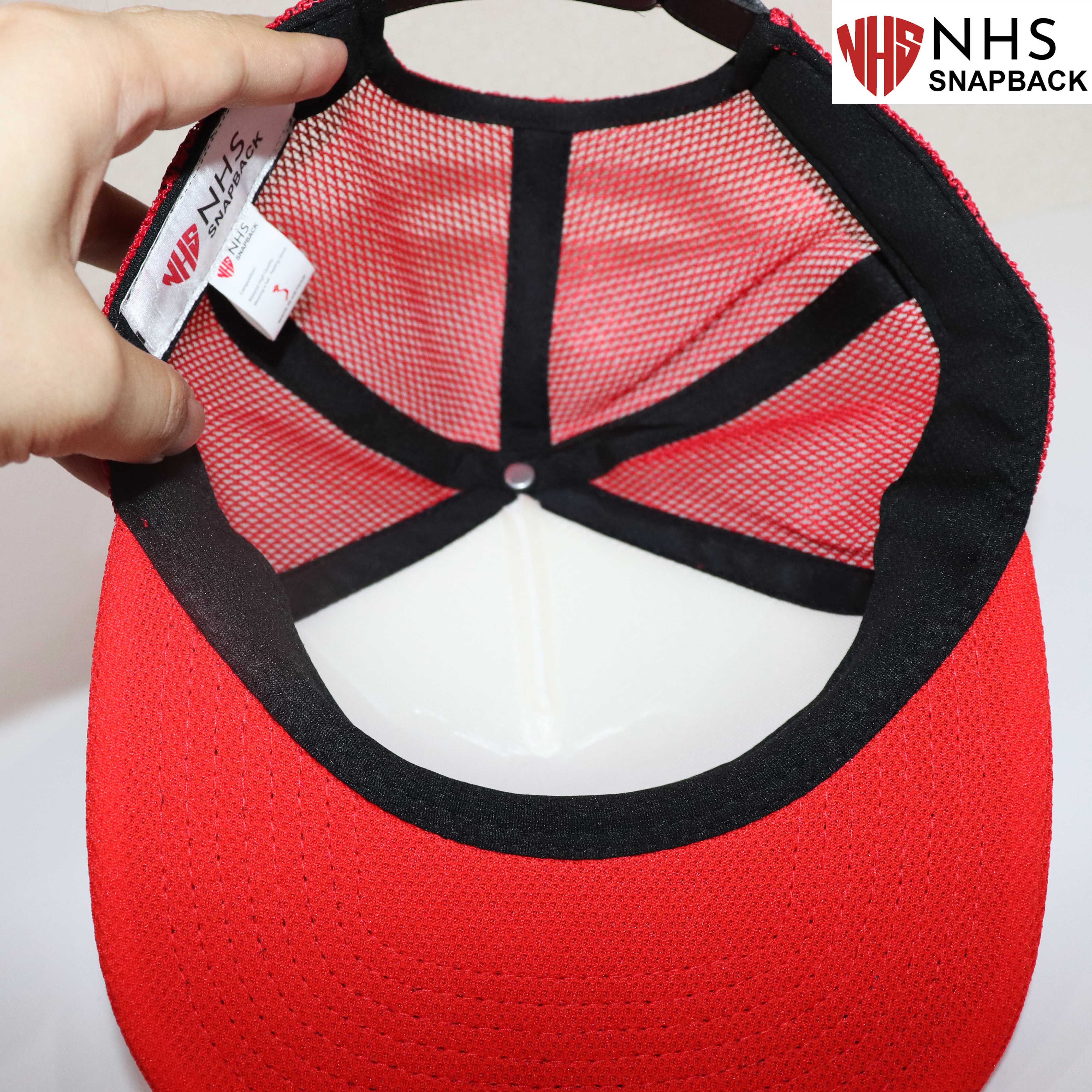 Mũ Snapback NHS Trơn010 Lưới Mút Êm Ái .