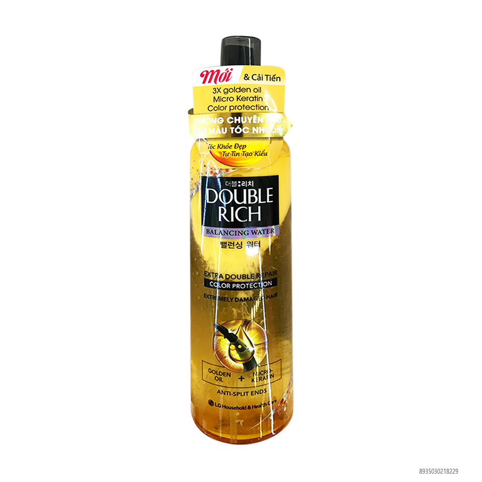 Xịt dưỡng tóc mềm mượt Double Rich Chai lớn 250ml ( Màu Tím)(màu vàng)