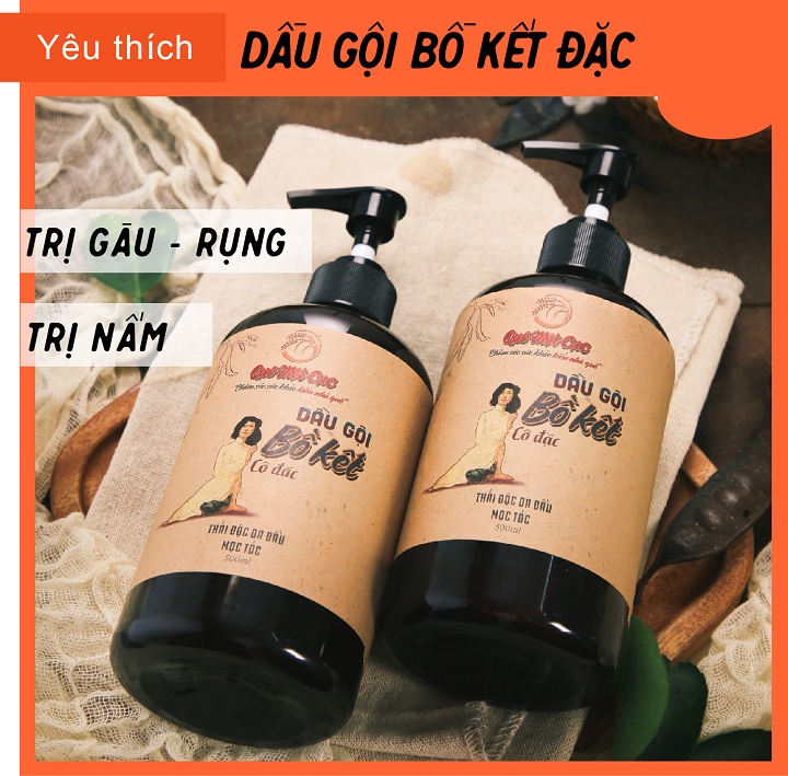 DẦU GỘI BỒ KẾT 500ml - QUÊ 1 CỤC organic