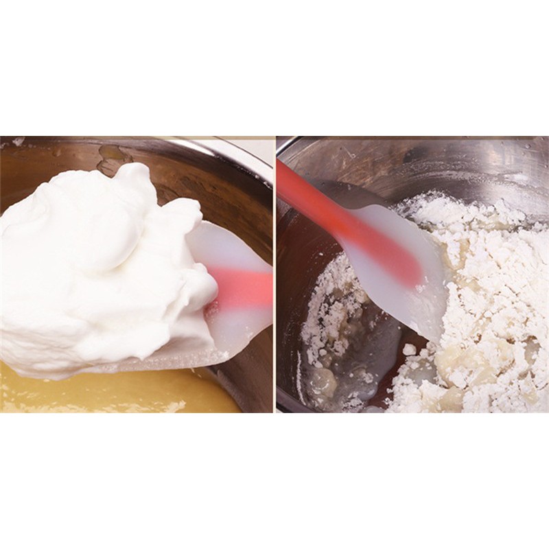 Dụng Cụ Trộn Bột Vét Bột Spatula Silicon Lưỡi Trong 28cm