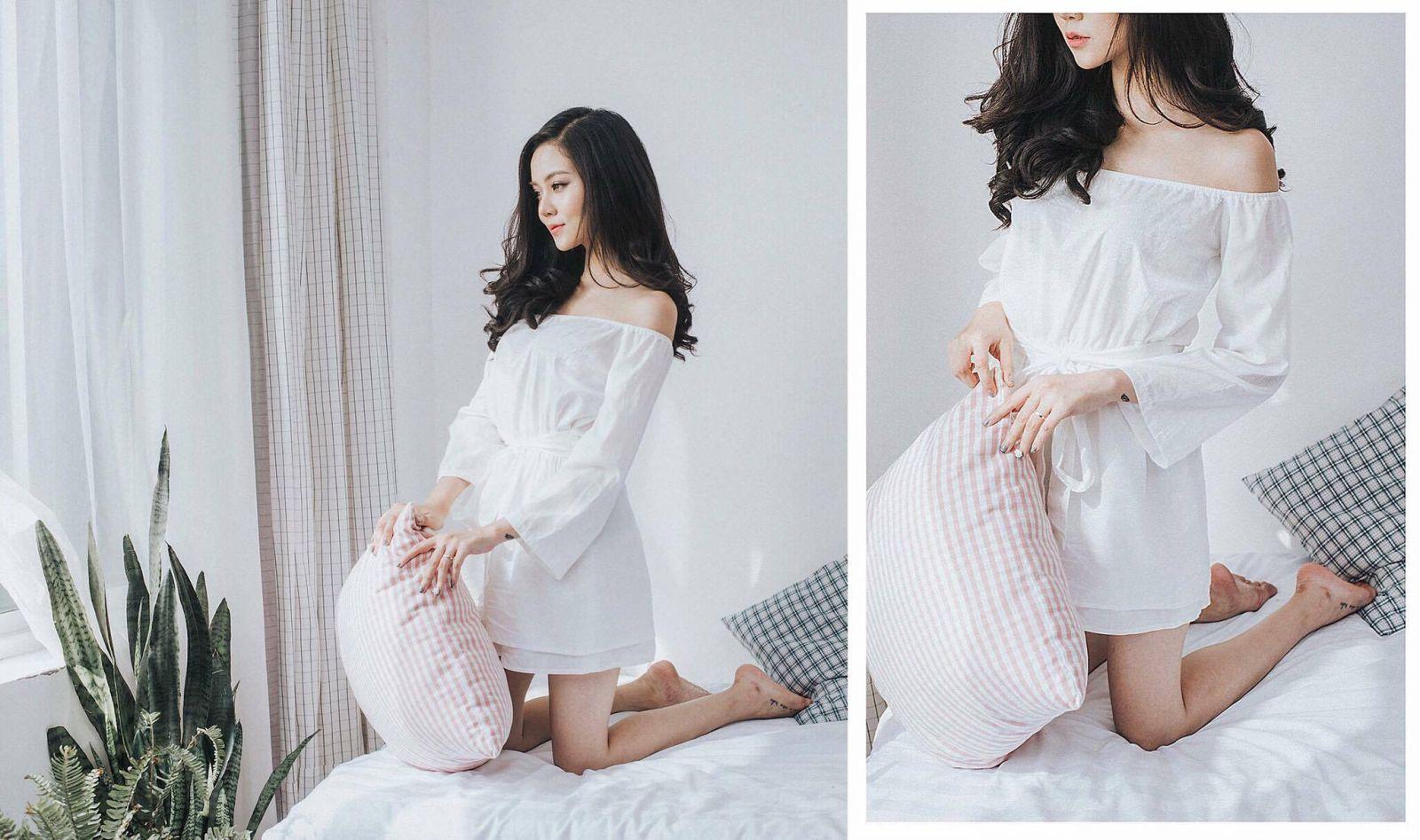 ĐẦM TRỄ VAI TRẮNG 2 TRẮNG CÓ DÂY NƠ