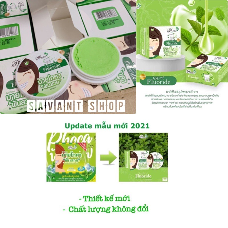 [ CHÍNH HÃNG ] Kem Đánh Răng Phoca Thái Lan 25g