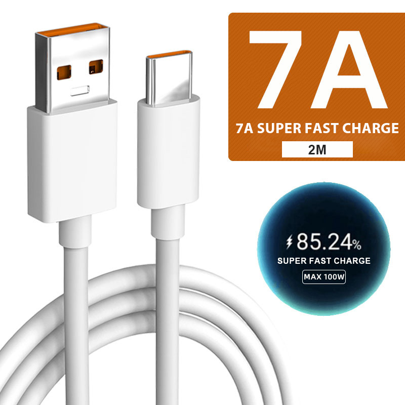 1 cáp dữ liệu type-c 7a cáp sạc điện thoại di động cho cáp sạc flash android - 25cm/1m/1,5m/2m - sunwufan
