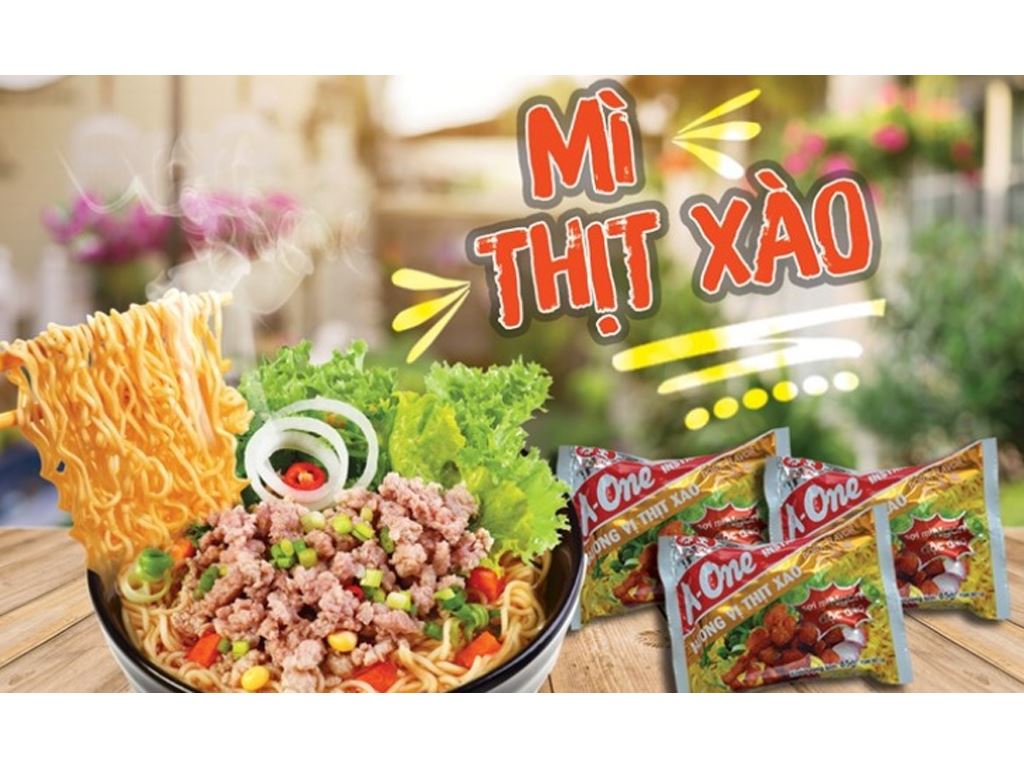 Mì A-One vị thịt xào gói 85g