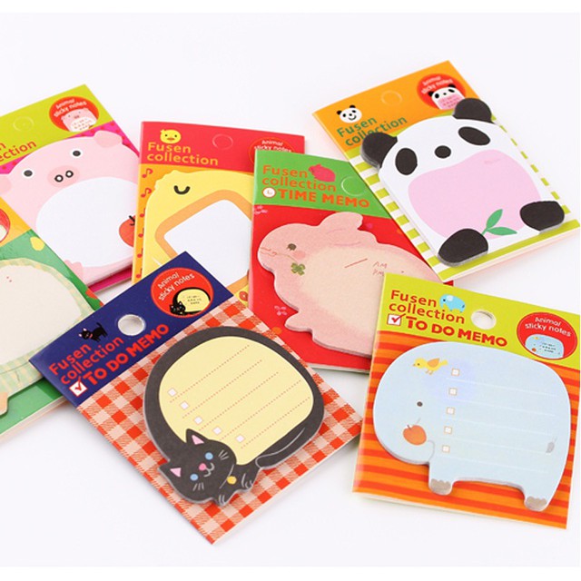 Giấy Note Động Vật Xinh Xắn (20 Tờ)