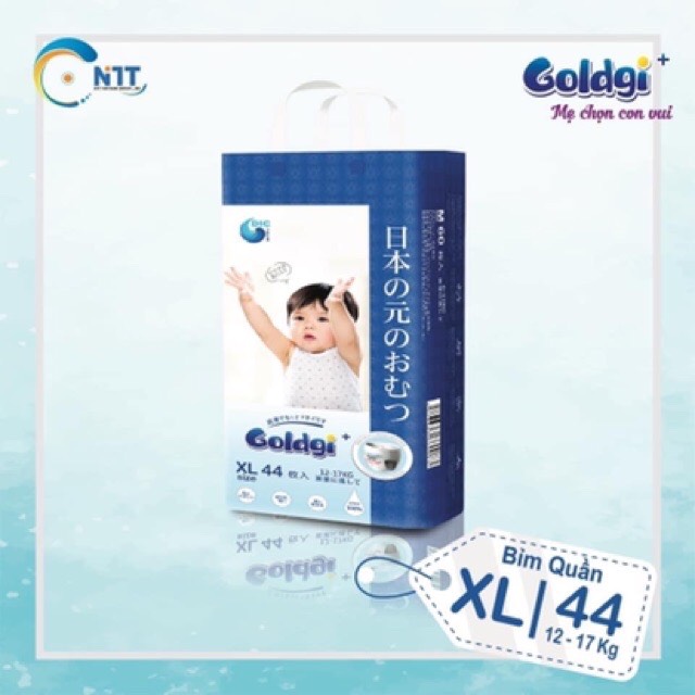 Tã/ Bỉm Goldgi+ nội địa Nhật cho bé dán quần đủ size