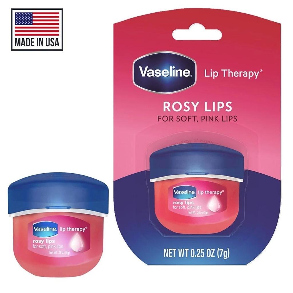 Sáp dưỡng môi mềm mịn Vaseline rosy lips 7g