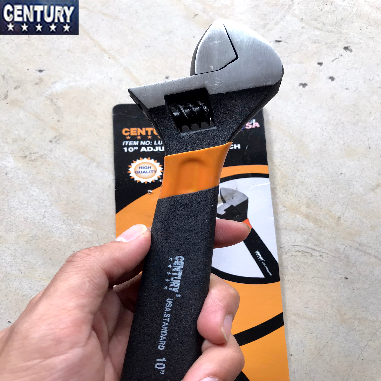 Mỏ lết 10 inch cán bọc cao su CENTURY
