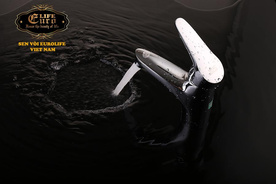 (Có Video) Vòi lavabo nóng lạnh Đồng mạ Chrome Eurolife EL-LOT 02 (Trắng bạc)
