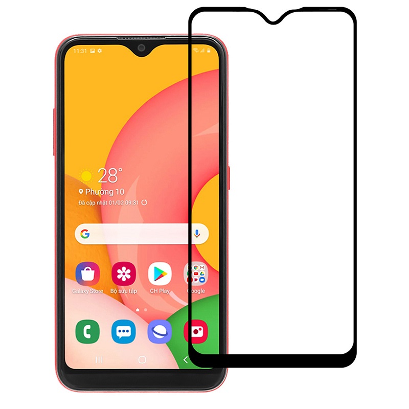 Kính cường lực samsung a01 kính full màn hình full keo