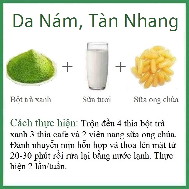 Bột trà xanh Thái Nguyên đắp mặt gói 100g