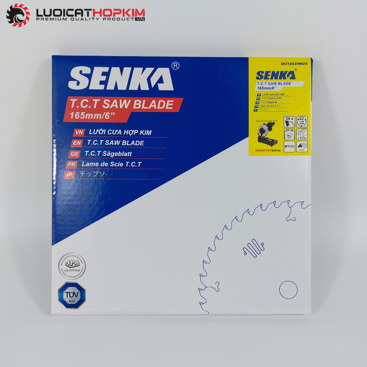 Lưỡi cưa sắt hợp kim 165mm SENKA