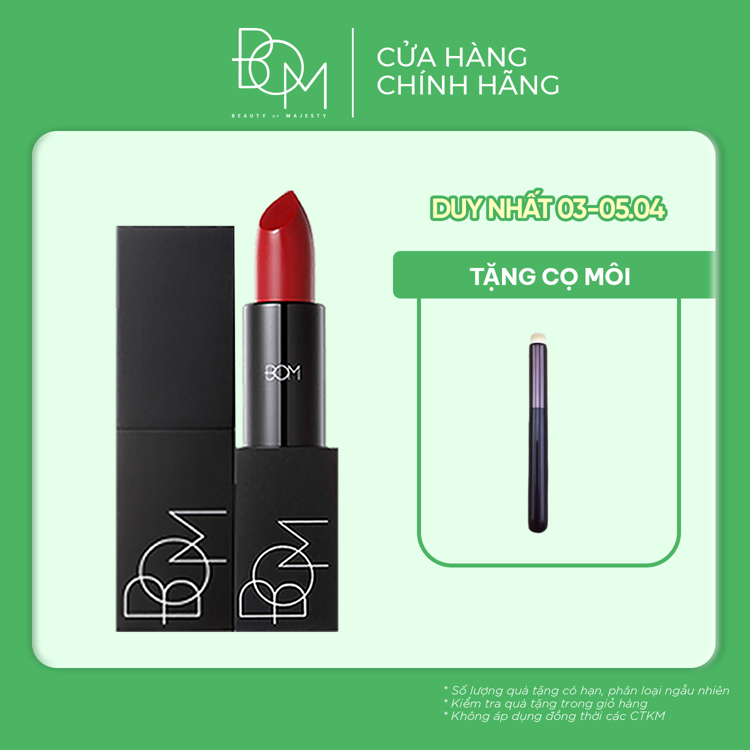 Son Thỏi BOM My Lipstick 3.5g