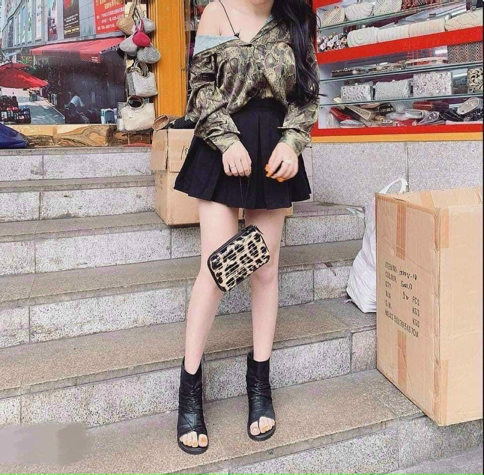 Giày Boot Nữ Xỏ Ngón Độn Đế