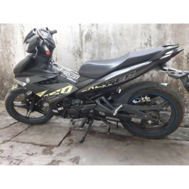 Tem exciter 150 sọc vàng xám đen nhám