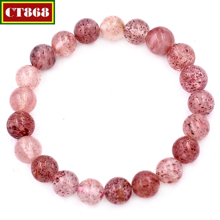 Bracelet quartz stone 8 MM 21 beads