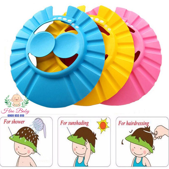 [HCM]Mũ Tắm  Nón Gội Đầu Nón Cắt Tóc Cho Bé