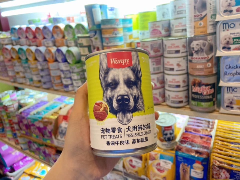 pate Wanpy cho chó 395gr dạng lon
